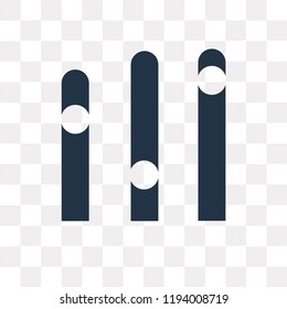 Equalizer vector icon isolated on transparent background, Equalizer transparency concept can be used web and mobile