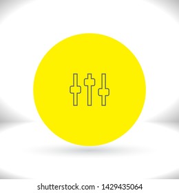 Equalizer Vector icon . Lorem Ipsum Illustration design