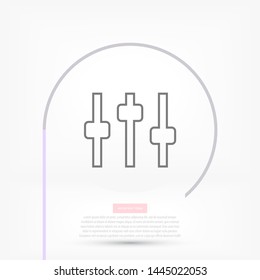 Equalizer Vector icon . Lorem Ipsum Illustration design