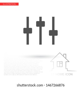 Equalizer Vector icon . Lorem Ipsum Illustration design