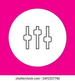 Equalizer Vector icon . Lorem Ipsum Illustration design