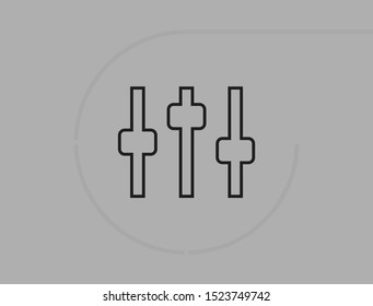 Equalizer Vector icon . Lorem Ipsum Illustration design