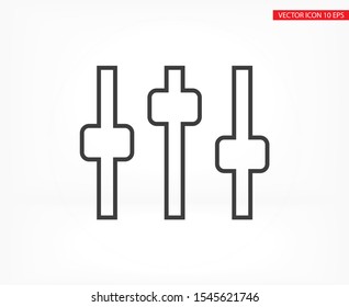Equalizer Vector icon . Lorem Ipsum Illustration design