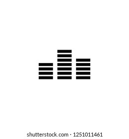 equalizer vector icon. equalizer sign on white background. equalizer icon for web and app