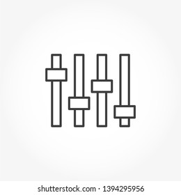 Equalizer Vector Out Line Icon