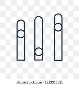 Equalizer vector outline icon isolated on transparent background, high quality linear Equalizer transparency concept can be used web and mobile