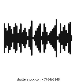 Equalizer vibration icon. Simple illustration of equalizer vibration vector icon for web