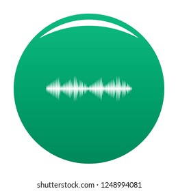 Equalizer voice icon. Simple illustration of equalizer voice vector icon for any design green