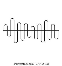 Equalizer volume sound icon. Simple illustration of equalizer volume sound vector icon for web
