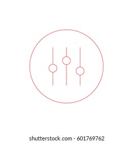 equalizer or volume vector icon