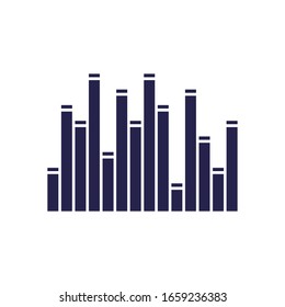 Diseño de icono de estilo de relleno de ondas Ecualizador, Música melodía música canción música música música música música canciones cultura de firma y tema de melodía Ilustración vectorial