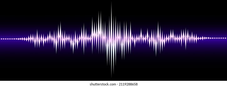equalizer wave on black background