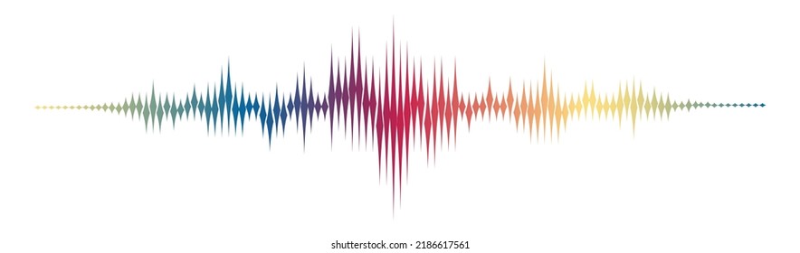 equalizer wave on black background