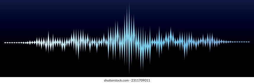 equalizer wave on black background	