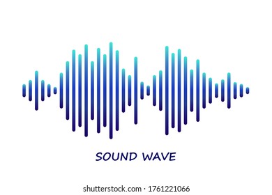 Equalizer wave. Vector illustration for background. 