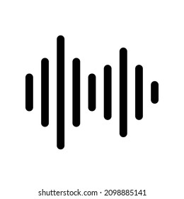Equalizer waves. Symbols of sound waves. Vectors.