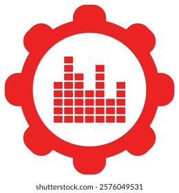 Equalizer and wheel on white