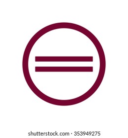   equally icon.Vector illustration.