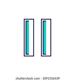 equally sign icon. Element of simple colored web icon for mobile concept and web apps. Isolated equally sign icon can be used for web and mobile. Premium icon on white background