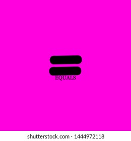 equals icon sign signifier vector
