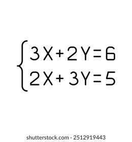 equação matemática ciência educação cor ícone vetor. equação matemática ciência educação sinal. símbolo isolado ilustração