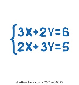 equation math science education doodle icon sketch vector. equation math science education sign. isolated symbol illustration