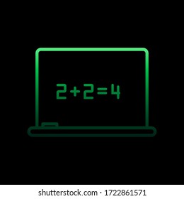 equation on board nolan icon. Simple thin line, outline vector of Education icons for ui and ux, website or mobile application