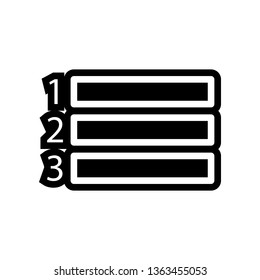 Equations 1 2 3 icon. Element of Science for mobile concept and web apps icon. Glyph, flat icon for website design and development, app development