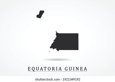 Equatoria Guinea Map on white background - Vector illustration eps 10