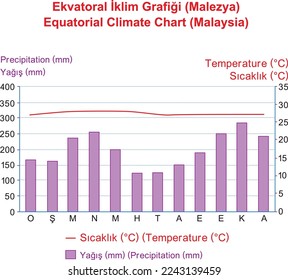 Equatorial Climate Chart (Malaysia), illustrator