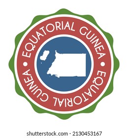 Equatorial Guinea Badge City Vector Seal. National Symbol Skyline Stamp Design Icon Label. 