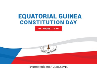 Equatorial Guinea Constitution Day. Vector Illustration. The illustration is suitable for banners, flyers, stickers, cards, etc.