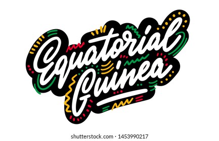 Equatorial guinea design suitable for a logo icon design