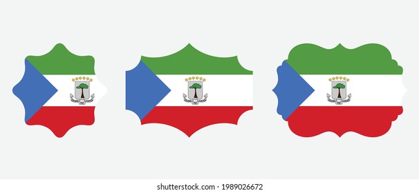 Equatorial Guinea flag. flat icon symbol vector illustration