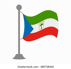 Equatorial Guinea Flag Mast