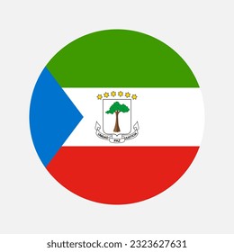 Equatorial Guinea flag simple illustration for independence day or election
