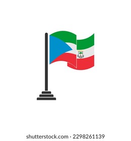 Equatorial guinea flags icon set, Equatorial guinea independence day icon set vector sign symbol