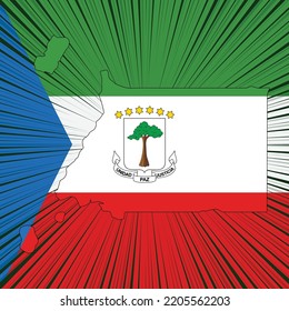 Equatorial Guinea Independence Day Map Design