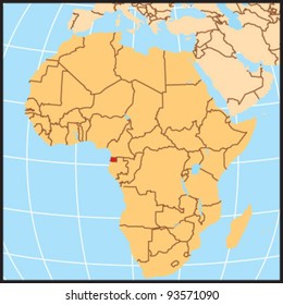 Equatorial Guinea Locate Map