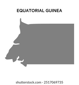mapa da guiné equatorial. Design abstrato, ilustração vetorial.	
