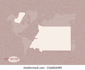 Equatorial Guinea map of abstract modern vector design illustration.