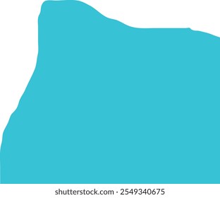 Equatorial Guinea MAP in Blue, Country Map, Equatorial Guinea, Border Map, Border line of Equatorial Guinea, Geographic Map