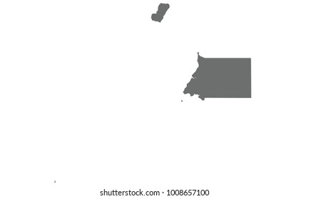 Equatorial Guinea map gray color