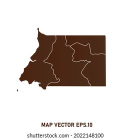 Equatorial Guinea map High Detailed on white background. Abstract design vector illustration eps 10