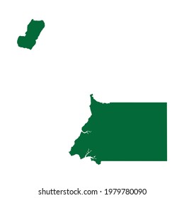 Equatorial Guinea Map. Equatorial Guinea map illustration. Equatorial Guinea vector
