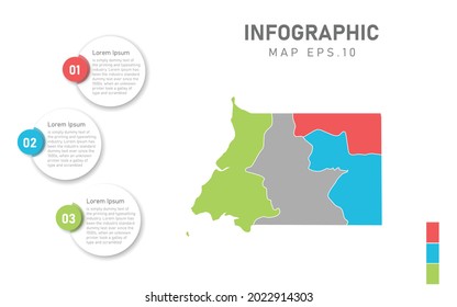 Equatorial Guinea map infographic. Global business marketing concept. World transportation infographics data.