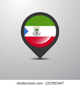 Equatorial Guinea Map Pin