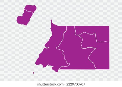 Mapa de Guinea Ecuatorial Color rosa en los archivos de calidad de fondo blanco Color (a50099) png