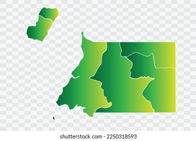Equatorial Guinea Map yellowish green Color Background quality files png
