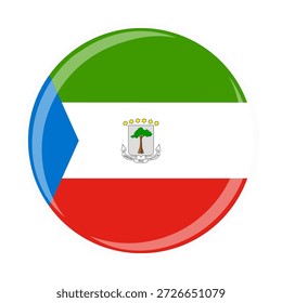 Icono oficial de la bandera del círculo nacional de Guinea Ecuatorial